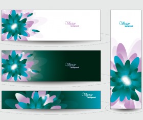 Elegant web banner design vector 02