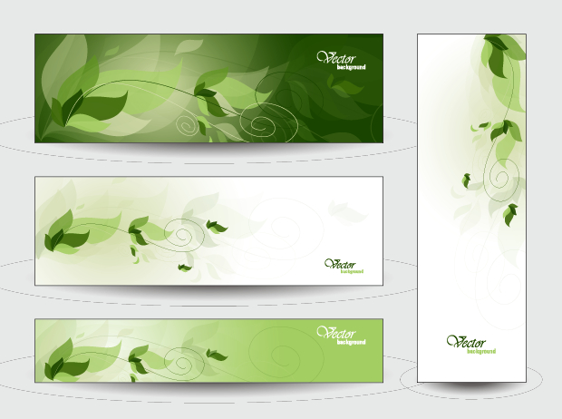 Elegant web banner design vector 03