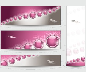 Elegant web banner design vector 04