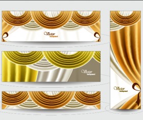 Elegant web banner design vector 05