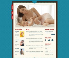 Exquisite maternal website template