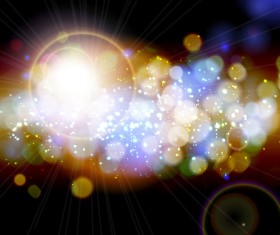 Fantasy colored light dot background vector 03