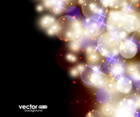 Fantasy colored light dot background vector 04