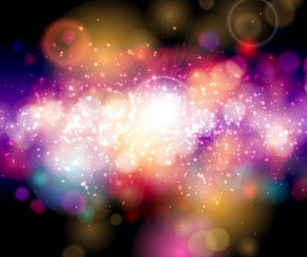 Fantasy colored light dot background vector 05