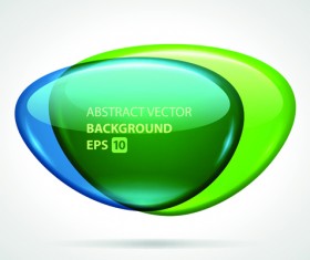 Glass textured speech bubble background vector 01