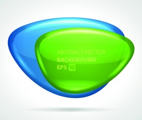 Glass textured speech bubble background vector 02