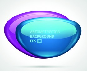 Glass textured speech bubble background vector 04