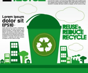 Green ecology city concept design vector 03