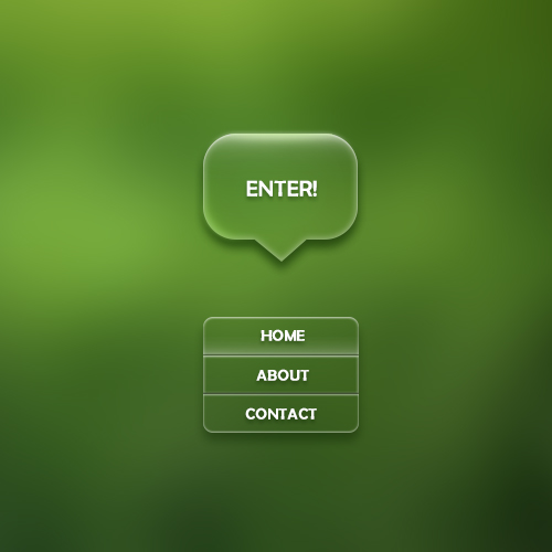 Green textured web buttons psd