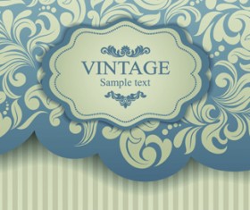 Elegant Invitations vintage style design vector 03