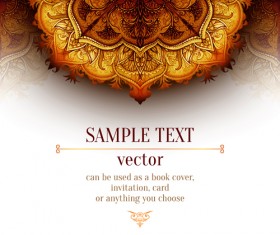 Luxury floral book cover design vector 03