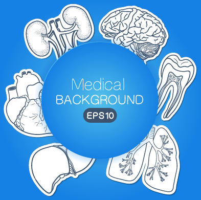 Creative medical elements background vector grahpics 03