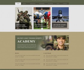 Military academy website template