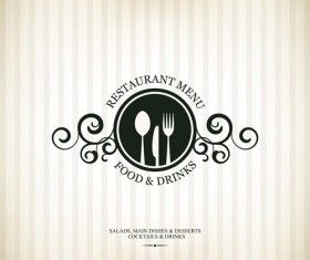 Modern restaurant menu design graphic set 01