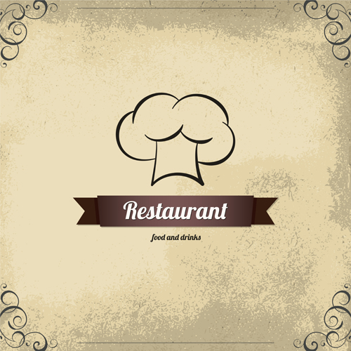 Modern restaurant menu design graphic set 03