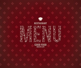 Modern restaurant menu design graphic set 07