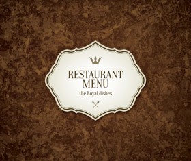Modern restaurant menu design graphic set 08