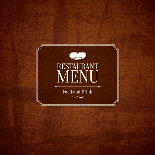 Modern restaurant menu design graphic set 09