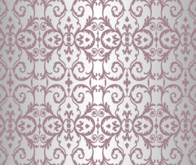 Purple floral ornament pattern backgrounds vector 02