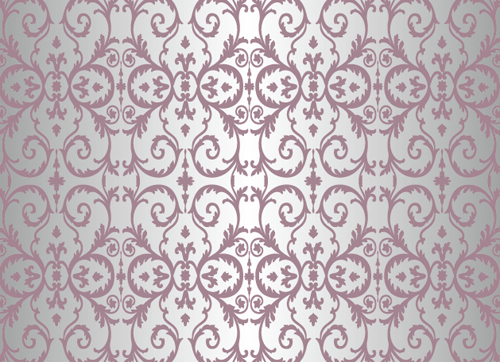 Purple floral ornament pattern backgrounds vector 02