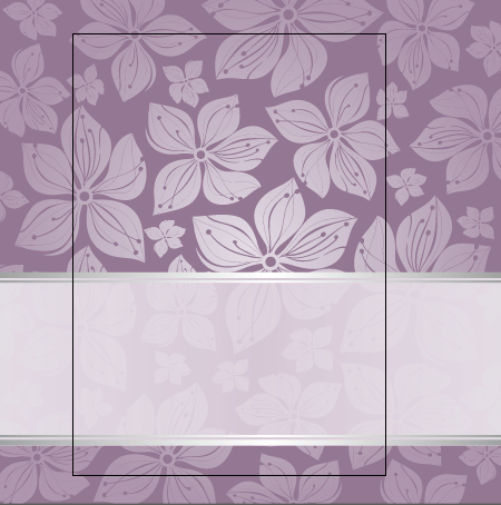 Purple floral ornament pattern backgrounds vector 03