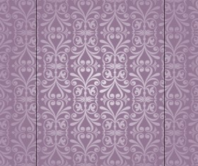 Purple floral ornament pattern backgrounds vector 04