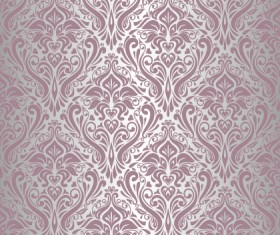 Purple floral ornament pattern backgrounds vector 05