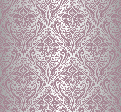 Purple floral ornament pattern backgrounds vector 05