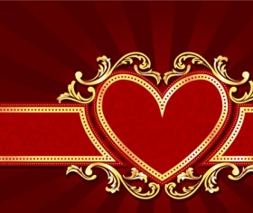 Red style holiday background vector material 01