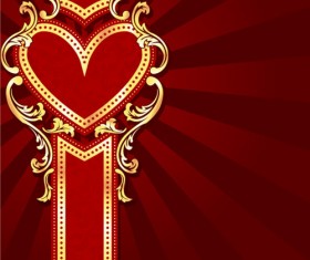 Red style holiday background vector material 02