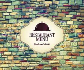 Restaurant royal food menu cover vector 03