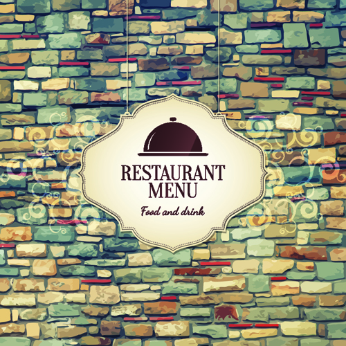 Restaurant royal food menu cover vector 03