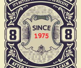 Retro pattern creative background art 01