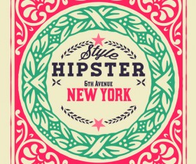 Retro pattern creative background art 02