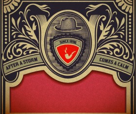 Retro pattern creative background art 05