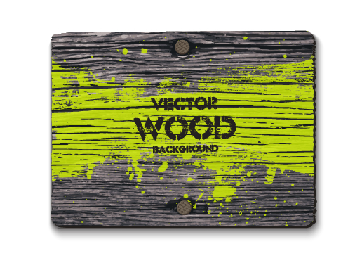 Retro square wood board background vector 02