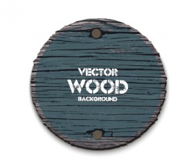 Round wood board background vector 01