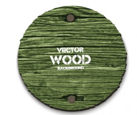 Round wood board background vector 02