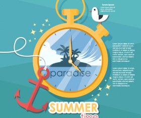 Summer travel time creative background graphics 02
