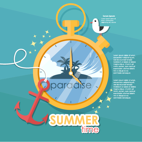 Summer travel time creative background graphics 02