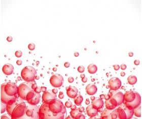 Transparent pink bubbles design vector