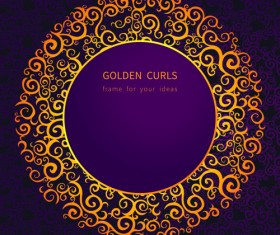 Victorian ornate floral pattern background vector 01