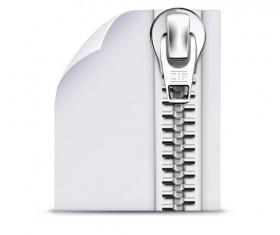 White zipper design background vector material