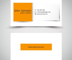 Yellow style business cards anyway surface template vector 01