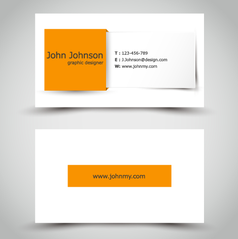 Yellow style business cards anyway surface template vector 01
