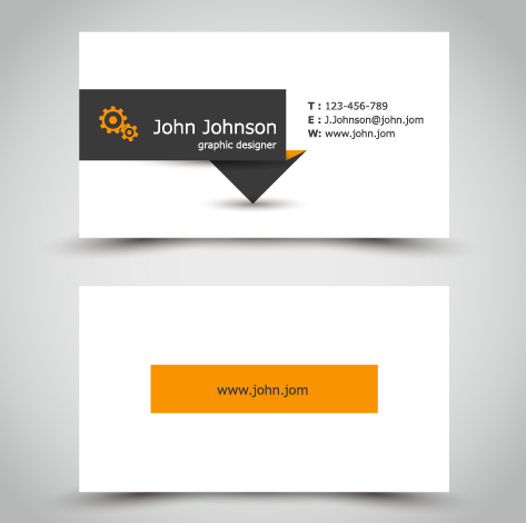 Yellow style business cards anyway surface template vector 02