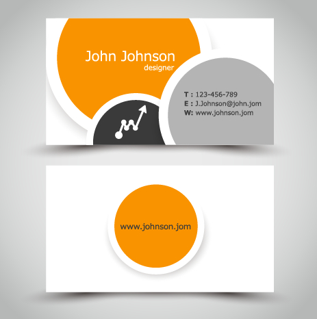 Yellow style business cards anyway surface template vector 03