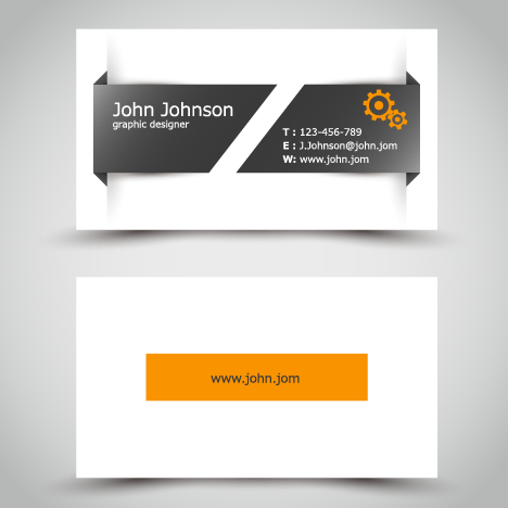 Yellow style business cards anyway surface template vector 04