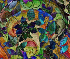 Abstract colored grunge pattern vector graphics 05