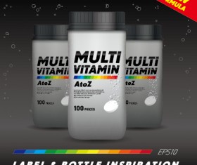 vitamin box design vector 02